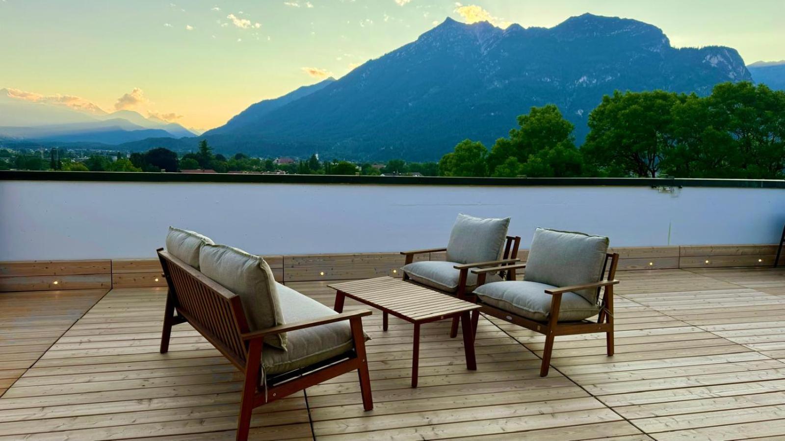 Dachterrasse Panorama-glueck I * Garmisch-Partenkirchen
