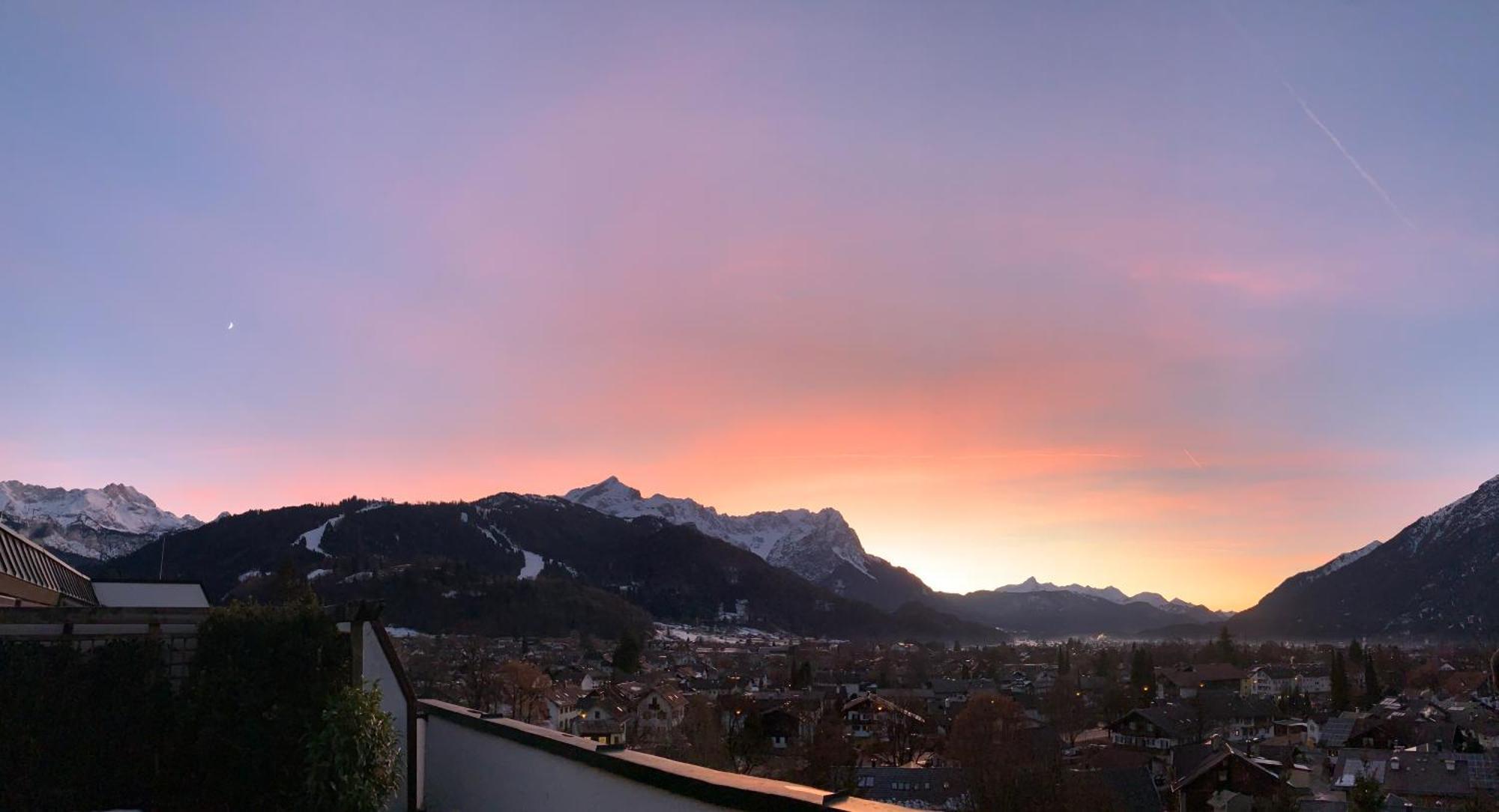 Dachterrasse Panorama-glueck I * Garmisch-Partenkirchen